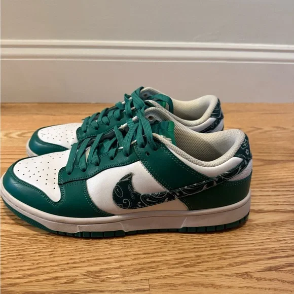 Nike Dunk Low Essential Paisley Pack Green Women's - DH4401-102 - Picture 4 of 5
